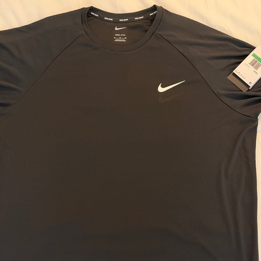 Nike Black Athletic Tee with White Swoosh